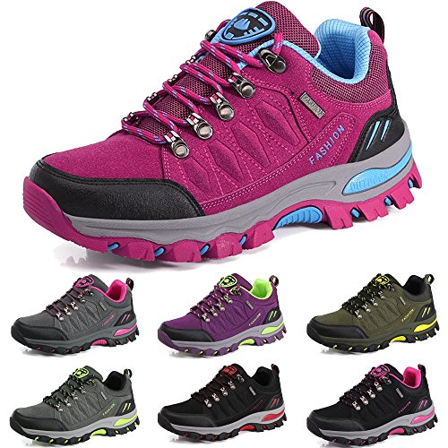 BOLOG Outdoor-Halbschuhe, Wanderschuhe, rutschfeste Kletterschuhe, leicht, atmungsaktiv, Trekkingschuhe für Damen und Herren, Pink - rose - Größe: 38 EU von BOLOG