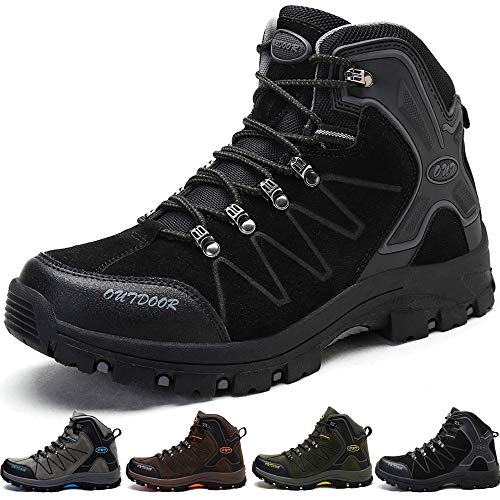 BOLOG Outdoor-Halbschuhe, Wanderschuhe, rutschfeste Kletterschuhe, leicht, atmungsaktiv, Trekkingschuhe für Damen und Herren, Schwarz - schwarz 2 - Größe: 39 2/3 EU von BOLOG