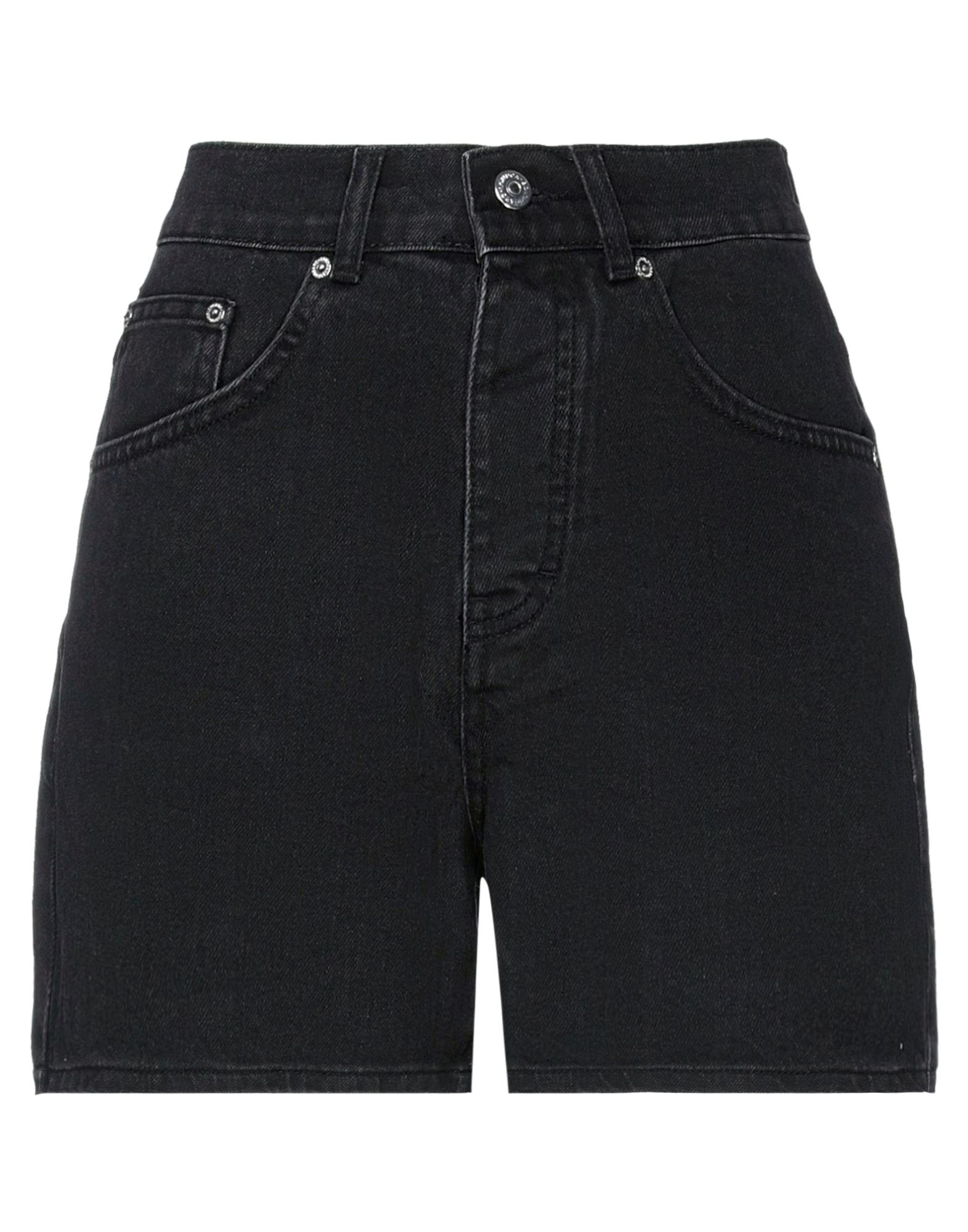 BOLONGARO TREVOR Jeansshorts Damen Schwarz von BOLONGARO TREVOR