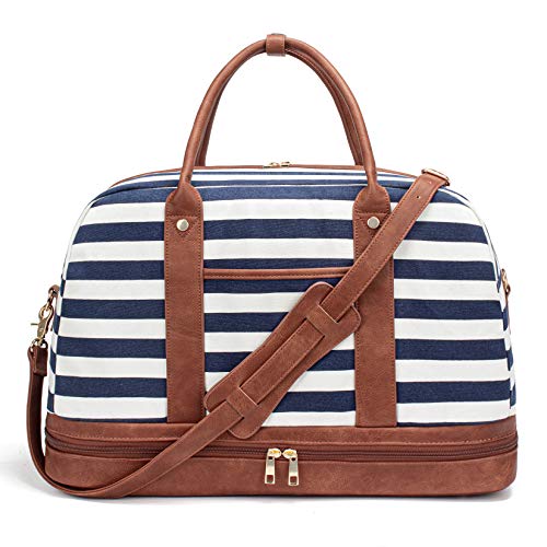 BOLOSTA Reisetasche Weekender Damen Canvas Übernachtungstasche Große Reisetaschen für Damen Tragetasche auf der Schulter mit Schuhfach, Perfekt für Damen Reisen oder den Täglichen Gebrauch BOLOSTA Reisetasche Weekender Damen Canvas Übernachtungstasche Große Reisetaschen für Damen Tragetasche auf der Schulter mit Schuhfach, Perfekt für Damen Reisen oder den Täglichen Gebrauch von BOLOSTA