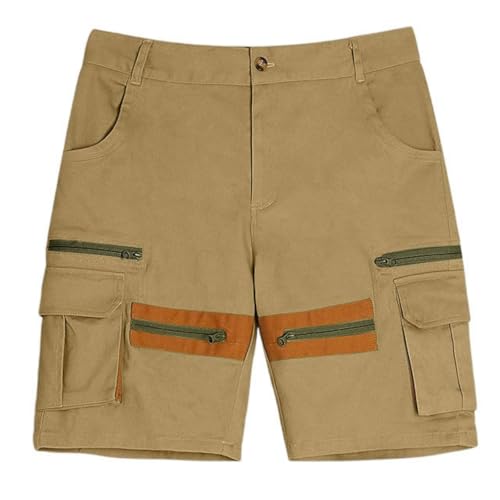 BOLUOBAO Cargo Shorts Herren Kurze Arbeitshose Mit 2 Seitentaschen Strapazierfähige Hose Für Gartenarbeit Camping von BOLUOBAO