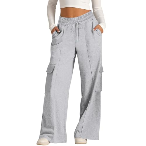 BOLUOBAO Jogginghose Damen Baggy Freizeithose High Waist Sporthose Trainingshose Bein Sweatpants mit Elastischem Sweathose Outdoor mit Taschen BOLUOBAO Jogginghose Damen Baggy Freizeithose High Waist Sporthose Trainingshose Bein Sweatpants mit Elastischem Sweathose Outdoor mit Taschen von BOLUOBAO