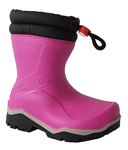 Dunlop Kids gefütterte Gummistiefel für Mädchen und Jungen (pink, 26) von BOLYDOOM