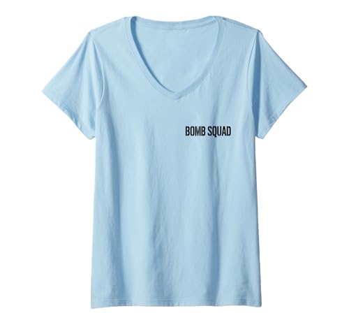 Damen BOMBENENTSCHÄRFER SPRENGSTOFFINGENIEUR IEDD EOD UNIFORM-T-SHIRT T-Shirt mit V-Ausschnitt Damen BOMBENENTSCHÄRFER SPRENGSTOFFINGENIEUR IEDD EOD UNIFORM-T-SHIRT T-Shirt mit V-Ausschnitt von BOMB DISPOSAL EXPLOSIVES ENGINEERING COSTUME TEES