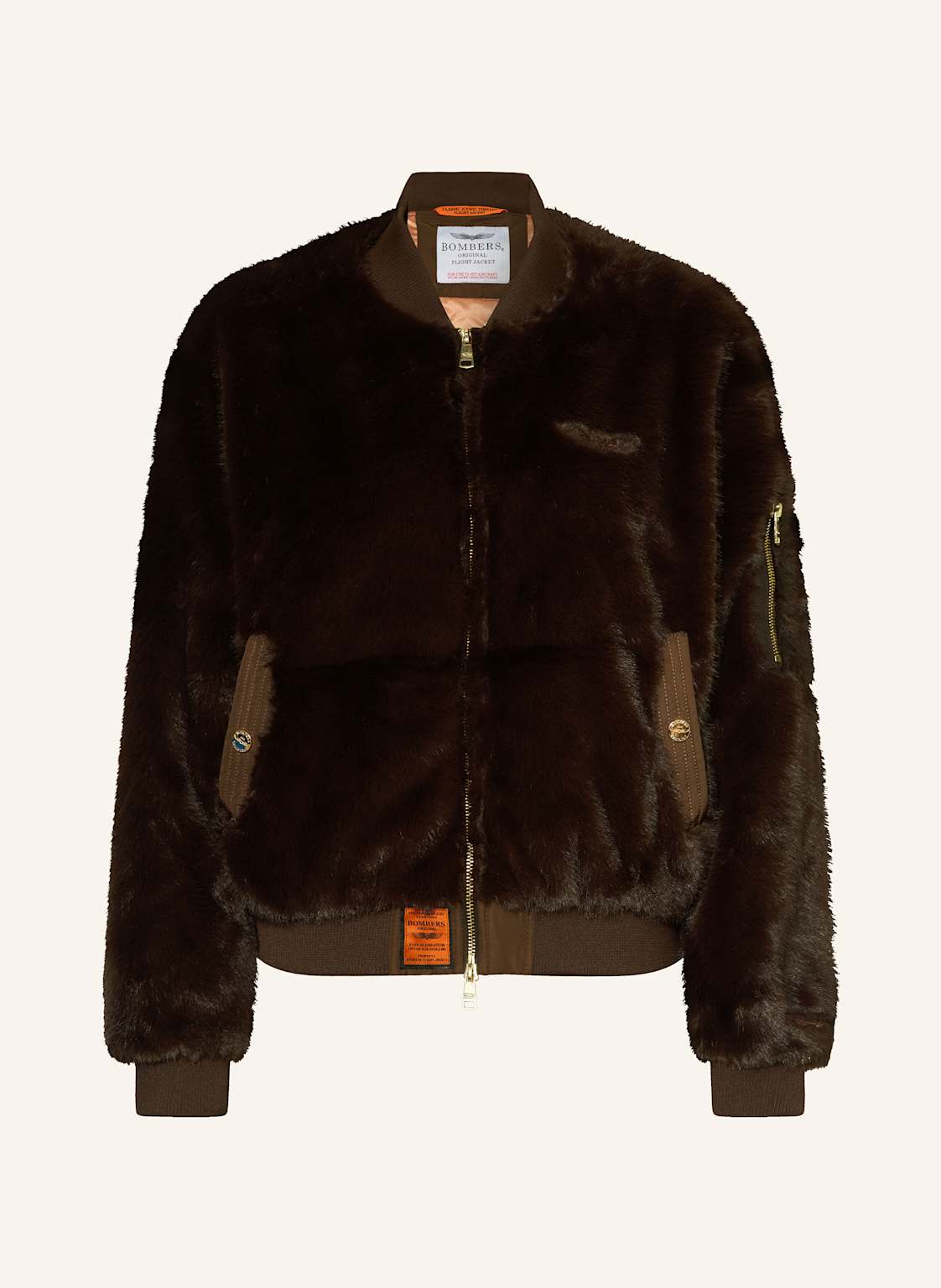 Bombers Original Kunstpelz-Jacke braun Bombers Original Kunstpelz-Jacke braun von BOMBERS ORIGINAL