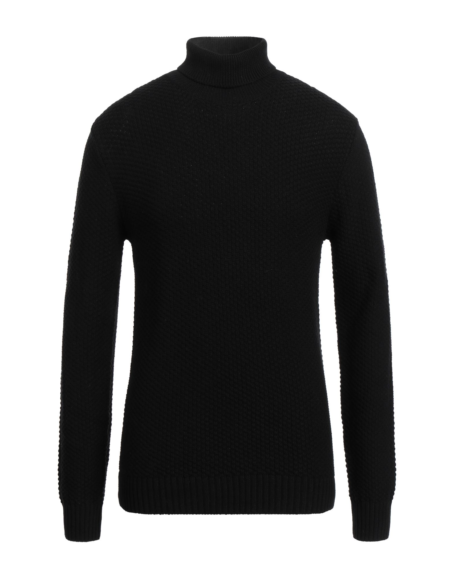 BOMBOOGIE Rollkragenpullover Herren Schwarz von BOMBOOGIE