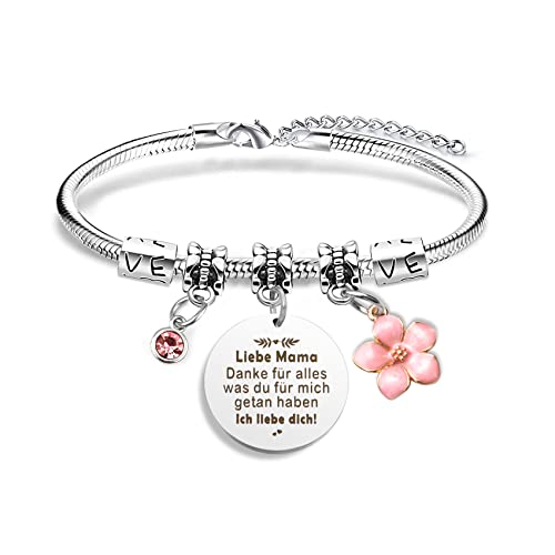 BOMEON Mama Geschenk,Mama Geburtstagsgeschenk,Armband Mama,Muttertagsgeschenke für Mama,Mutter Tochter Geschenk,Weihnachten Geschenke für Mama,Muttertagsgeschenke für Mama personalisiert von BOMEON