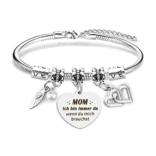 Mutter Tochter Armband,Geschenke für Mama,Muttertagsgeschenke für Mama,Geburtstagsgeschenk für Mama,Mutter Tochter Geschenk,Weihnachten Geschenke für Mama,Muttertagsgeschenke für Mama personalisiert von BOMEON