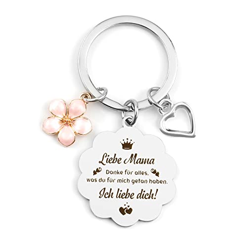 BOMEON Geschenke für Mama,Muttertagsgeschenke für Mama,Schlüsselanhänger Mama,Mutter Tochter Geschenk,Geschenke für Mama,Geschenk für Mama zum Geburtstag,Muttertagsgeschenke für Mama personalisiert von BOMEON