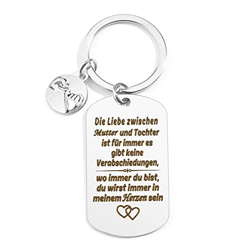 BOMEON Mutter Tochter Geschenk Muttertagsgeschenke Ideen für Mama Tochter Muttertag Schlüsselanhänger Geschenke für Mütter Geburtstagsgeschenk Ostergeschenk Valentinstag Weihnachts Geschenke für Mama von BOMEON