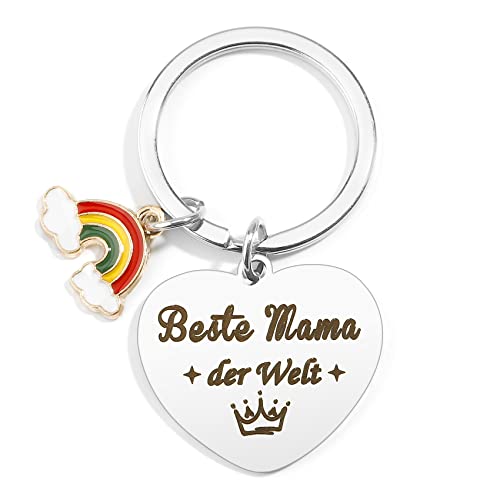 Beste Mama Geschenk für Mütter Muttertagsgeschenk Schlüsselanhänger Geburtstagsgeschenk Weihnachtsgeschenke Ostergeschenk Valentinstag Weihnachts Geschenke für Mama von Tochter Sohn Mutter Geschenk von BOMEON