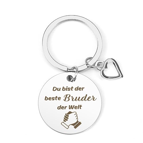 Geschenk für Bruder, Bruder Geschenk, Schlüsselanhänger Bruder, Geschenk Bruder Weihnachten, Geschenk Bruder Geburtstag, Geschenkideen für den Bruder, Kleiner Bruder Geschenk von BOMEON