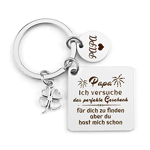 Papa Geschenk,Vatertagsgeschenke für Papa,Schlüsselanhänger Bester Papa,Papa Geschenk Geburtstag,Geschenkideen für Papa,Weihnachtsgeschenke für Papa,Bester Papa Geschenk,Werdender Papa Geschenk von BOMEON