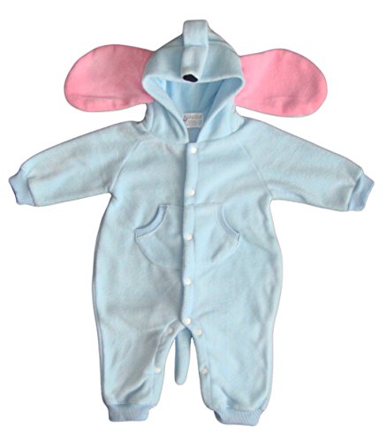 BOMIO DAS ORIGINAL Baby Overall aus Fleece Elefant (Größe 74/80 (6-12 Monate), Frühling/Sommer (one layer)) von BOMIO