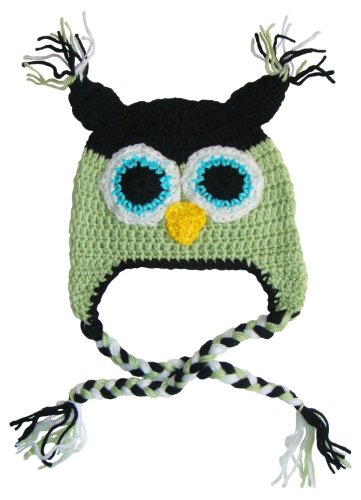 Bomio DAS ORIGINAL Baby- und Kindermütze Familie Eule (Mintgrün/Schwarz) One Size 12-36 Monate von Bomio