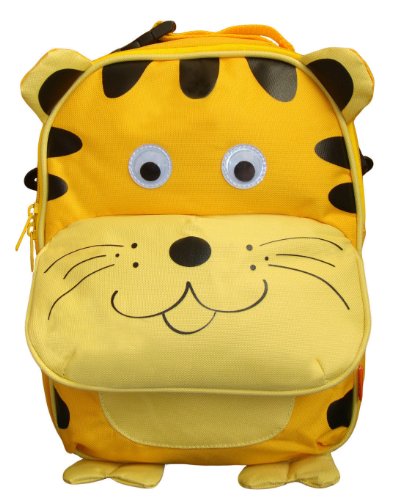 BOMIO | Unisex Kinder-Rucksack mit witzig-tierischem Design | Leicht zu reinigendes Polyestermaterial | verstellbare Gurte | Fassungsvermögen ca. 2,5 Liter | Tiger von BOMIO