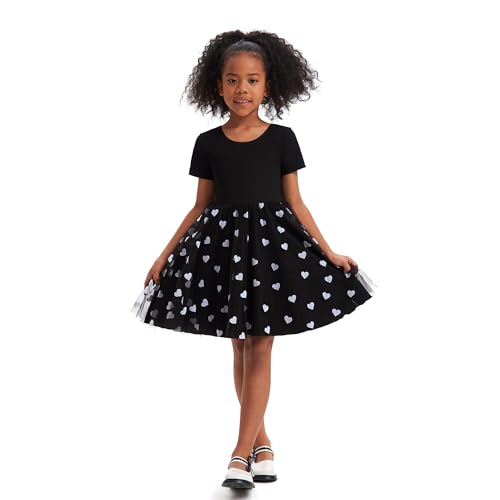 BOMKDRL Girl Prinzessin Chiffon Kleid Kurzarm herzförmige, süße Freizeitparty-Kleidung BOMKDRL Girl Prinzessin Chiffon Kleid Kurzarm herzförmige, süße Freizeitparty-Kleidung von BOMKDRL