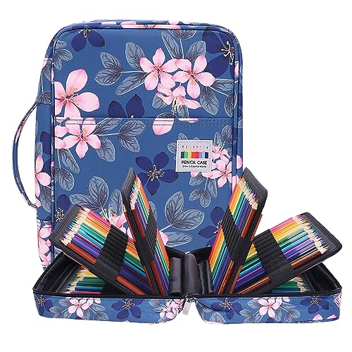 BOMKEE Federmäppchen Große, 304 Schlitze Etui Stifte Schule Federmappe Federtasche Maeppchen Mäppchen Große Kapazität Stifthalter Slot Organizer Tasche für Aquarellstifte, Marker, Gelstifte von BOMKEE