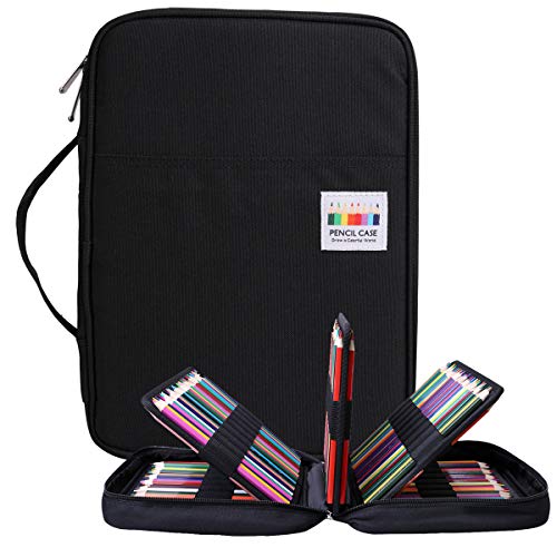 BOMKEE Federmäppchen Große, 304 Schlitze Etui Stifte Schule Federmappe Federtasche Maeppchen Mäppchen Große Kapazität Stifthalter Slot Organizer Tasche für Aquarellstifte, Marker, Gelstifte von BOMKEE