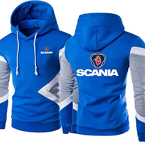 BOMMEL Herren Kapuzenpullover Hoodies Hoody Tops Für Scania Druck Langarm Kordelzug Sweatshirt Jacke Lässige Mantel Für Frühling Und Herbst Pullover Tops - Geschenk Für Teenager,B,3XL von BOMMEL