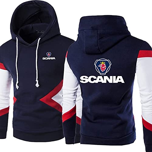 BOMMEL Herren Kapuzenpullover Hoodies Hoody Tops Für Scania Druck Langarm Kordelzug Sweatshirt Jacke Lässige Mantel Für Frühling Und Herbst Pullover Tops - Geschenk Für Teenager,C,M von BOMMEL