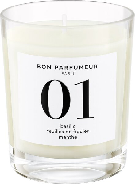 BON PARFUMEUR Candle 01 Basil, Fig, Leaf Mint Duftkerze 180 g von BON PARFUMEUR