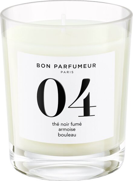 BON PARFUMEUR Candle 04 Black Tea, Mugwort, Birch Duftkerze 180 g von BON PARFUMEUR