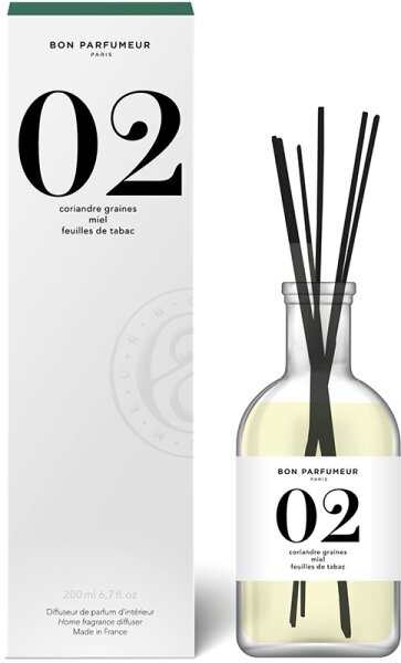 BON PARFUMEUR Diffuser 02 Seed Of Coriander, Honey, Tobacco Leaf Diffuser 200 ml von BON PARFUMEUR
