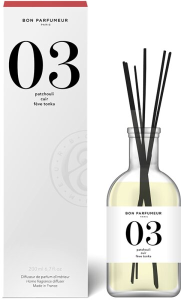 BON PARFUMEUR Diffuser 03 Patchouli, Leather, Tonka Bean Diffuser 200 ml von BON PARFUMEUR