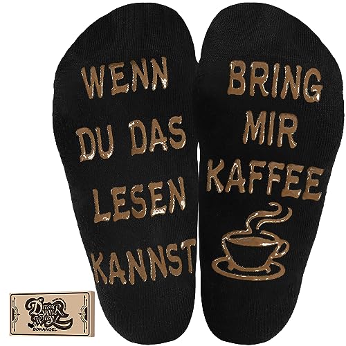 BONANGEL Bier Geschenke für Männer Wenn Du Das Lesen Kannst Socken Whisky Geschenk Bring Mir Lustige Socken Männertag Geschenke Geburtstag Socken Whiskey Bier Kaffee von BONANGEL