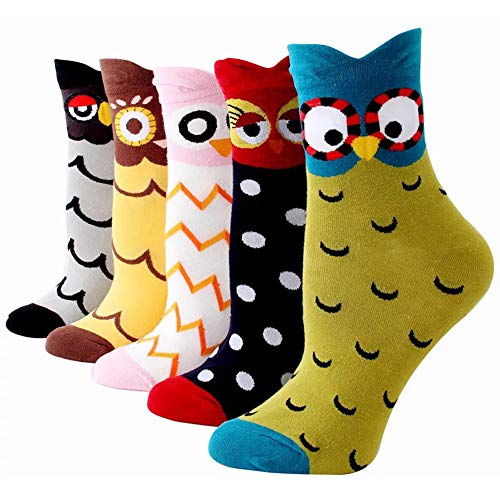 BONANGEL Damen Lustige Bunte Socken,Mädchensocken witzige Strümpfe, Fun Gemusterte Muster Socken, Verrückte Socken Modische Oddsocks Mehrfarbig Klassisch als Geschenk, Neuheit Sneaker von BONANGEL