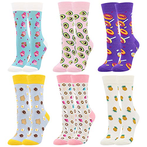 BONANGEL Damen Lustige Bunte Socken,Mädchensocken witzige Strümpfe, Fun Gemusterte Muster Socken, Verrückte Socken Modische Oddsocks Mehrfarbig Klassisch als Geschenk, Neuheit Sneaker von BONANGEL