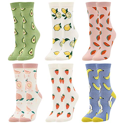 BONANGEL Damen Lustige Bunte Socken,Mädchensocken witzige Strümpfe, Fun Gemusterte Muster Socken, Verrückte Socken Modische Oddsocks Mehrfarbig Klassisch als Geschenk, Neuheit Sneaker von BONANGEL