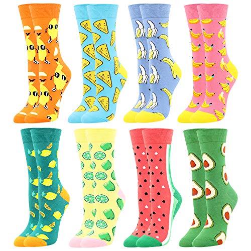 BONANGEL Damen Lustige Socken Bunte Mädchensocken witzige Strümpfe Fun Geburtstagsgeschenk Socken Modische Oddsocks Geschenke für Frauen Frau Mutter Mama Oma von BONANGEL