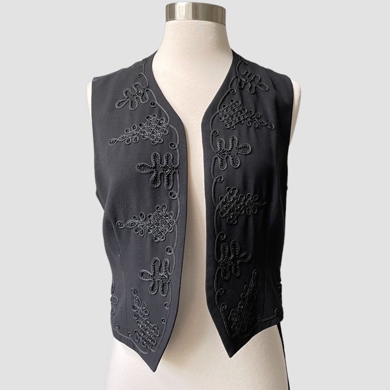 90Er Dkny Bestickte Und Perlenbestickte Herrenweste | Nwt von BONAQUEST