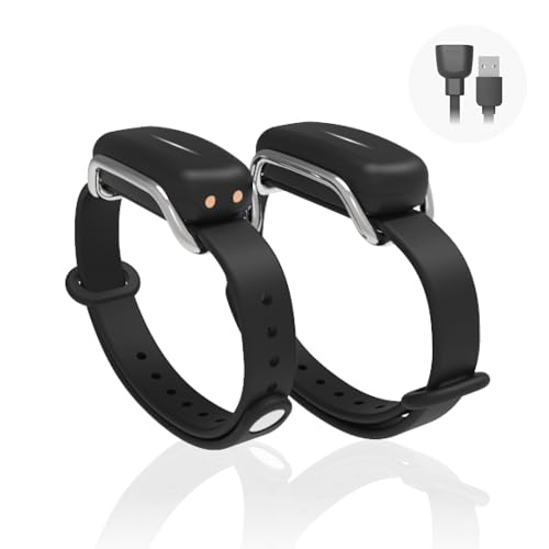 Bond Touch Long Distance Touch Bracelets for Couples - Stay Connected Anytime, anywhere - Unique Relationship Gifts with Real Time Messaging and customizable Colors - Pair of Bond Bracelets (Silver) von BOND TOUCH