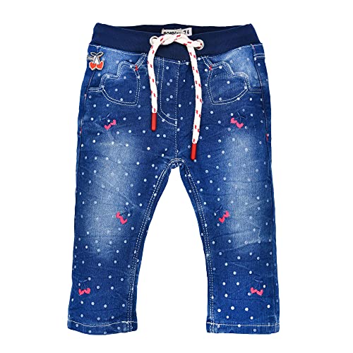 Bondi Baby Mädchen Jeans Cherry 86590 - Blau | Kinderjeans Gr. 86 von Bondi