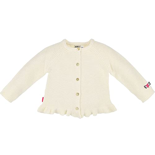 Bondi Baby Mädchen Strickjacke Princess mit Rüsche 86524 | Creme Weiß Gr. 80 von Bondi