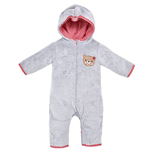 BONDI Baby Overall mit Kapuze aus kuschelweichem Teddyplüsch Fleeceoverall, Gr. 86 von Bondi