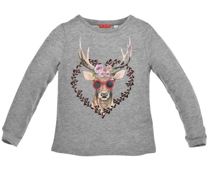BONDI Langarmshirt BONDI Mädchen Langarm Shirt 'Miss Alpenglück' Hirs von BONDI