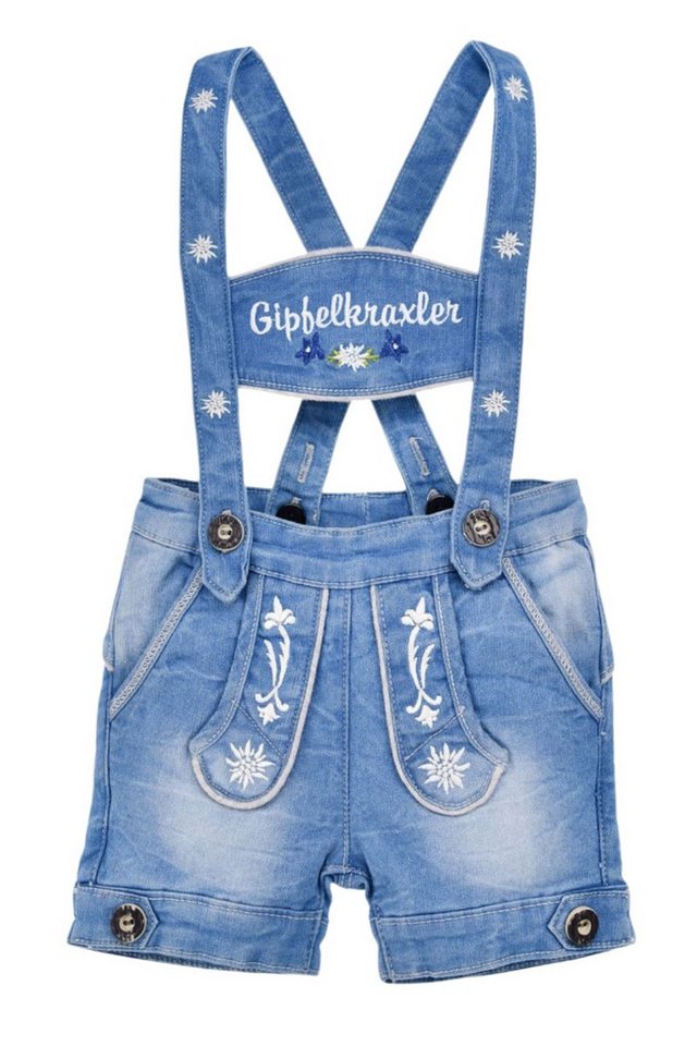 BONDI Trachtenkleid Trachtenjeans Baby/Kleinkind - GIPFELKRAXLER/HOSENTRÄGER - jeans von BONDI
