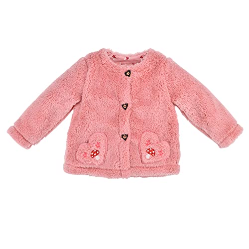 Bondi Puscheljacke ´Pilze´Baby Mädchen Felljacke Jacke Trachten Jacke Baby Geschenk (116) von Bondi