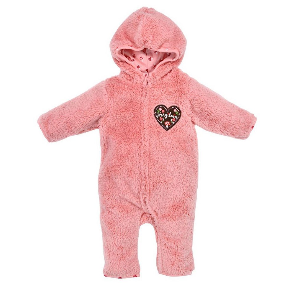 BONDI Strampler BONDI Baby Puscheloverall 'Herzilein' aus Teddyfel von BONDI