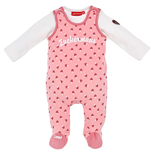 Bondi Strampler ´Zuckermaus´Baby Mädchen Strampler Baby Geschenk Set 2 Teile (62) von Bondi