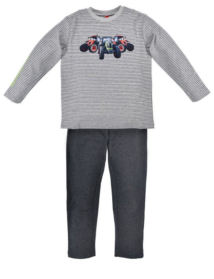 BONDI T-Shirt BONDI Jungen Pyjama 'Traktor' 33171, Grau Melange von BONDI