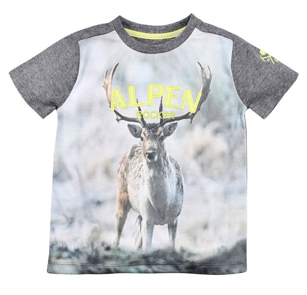 BONDI T-Shirt Jungen T-Shirt 'Hirsch' 29904, Anthra-melange von BONDI