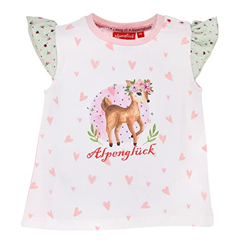 BONDI T-Shirt ´Bambi´, White 104 Tracht Baby Mädchen Artikel-Nr.86751 von Bondi