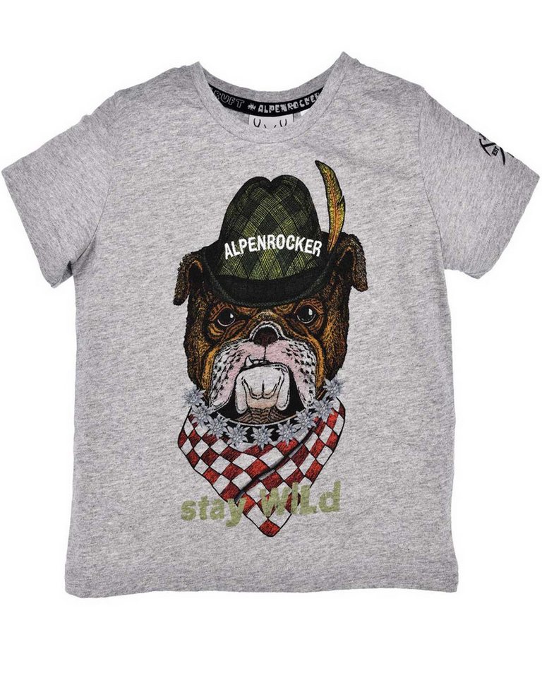 BONDI T-Shirt Jungen T-Shirt 'Stay Wild' mit Hundemotiv 29908 von BONDI