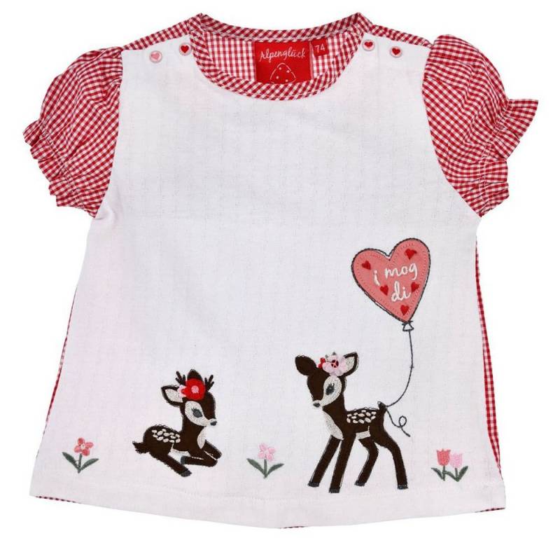 BONDI T-Shirt Baby Mädchen T-Shirt 'Bambi' 86753, Weiß Rot von BONDI