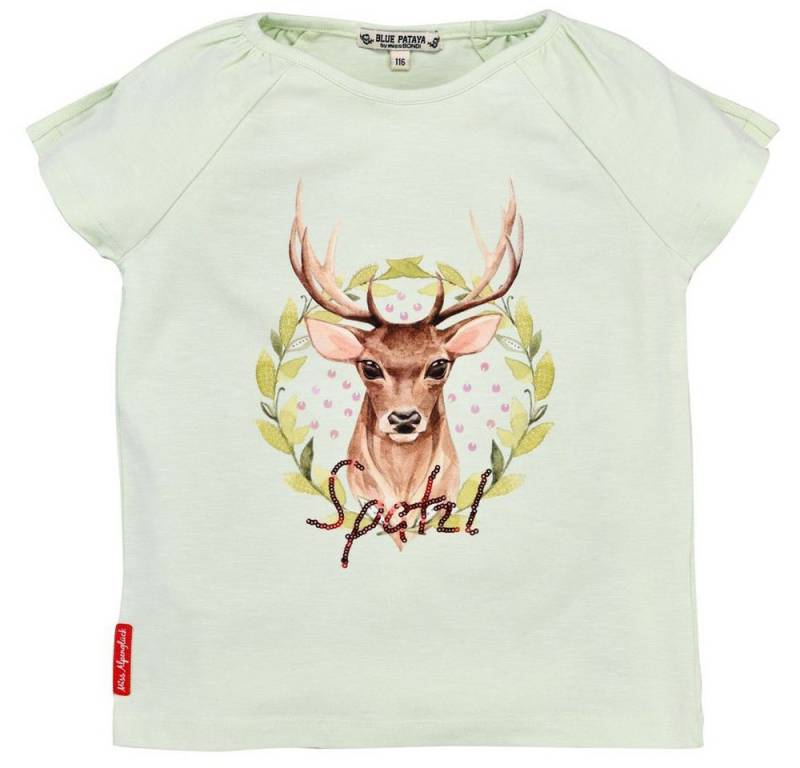 BONDI T-Shirt Mädchen T-Shirt 'Spatzl' mit Hirschprint 26091, M von BONDI